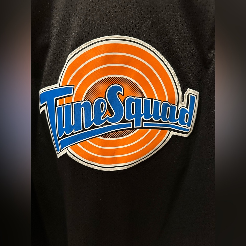 Michael Jordan #23 Tune Squad VTG Authentic Champion Black Jersey Size M in VGC - Picture 5 of 16